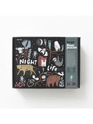 Wee Gallery Vloer puzzel - Nightlife - Nachtleven van Dieren