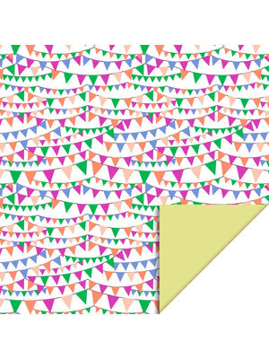 House of products Inpakpapier Party Guirlande - Geel