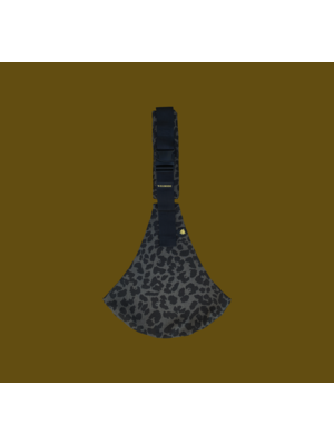 Wildride Draagzak Leopard Grijs/zwart
