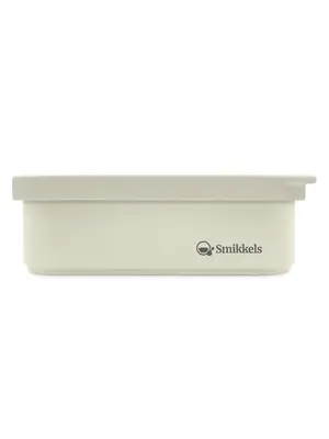 Smikkels RVS Lunchbox met Siliconen Deksel | Wit