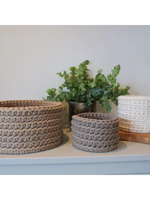 Mozes Mandje Mandje Rond | Handgehaakt  | 30 cm