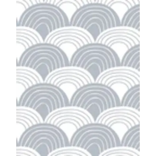 Swedish Linens Junior hoeslaken | Rainbows |Tranquil Grey