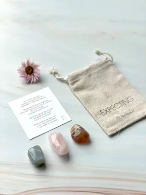 Rockstyle Expecting (Zwanger) Giftbag (maansteen, rozenkwarts, agaat)