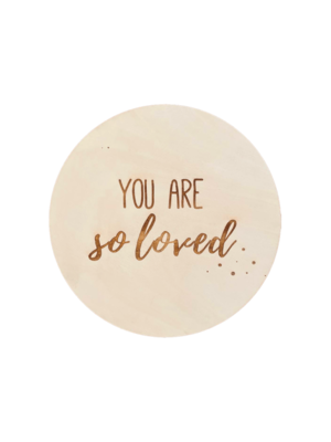 Fien & Feau Houten Muur Cirkel - You are so loved - 12 cm