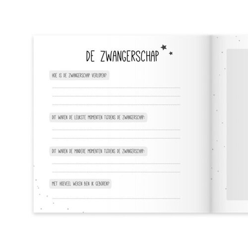 Fien & Feau Invulboek - Mijn Eerste Jaar - Roestbruin