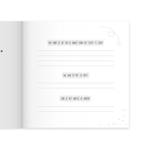 Fien & Feau Invulboek - NegenMaandenboek - Roestbruin - A5