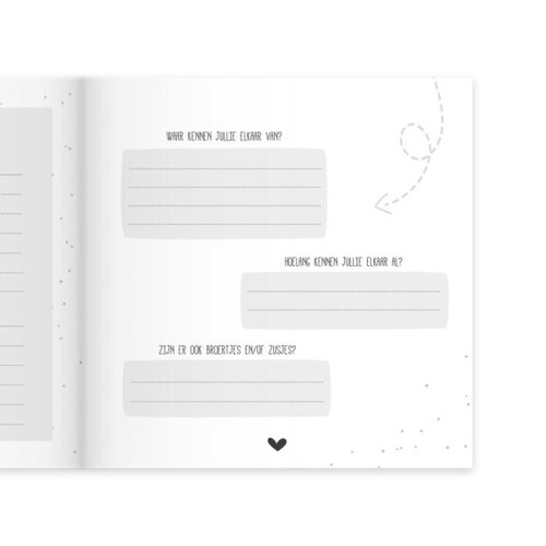 Fien & Feau Invulboek - NegenMaandenboek - Roestbruin - A5