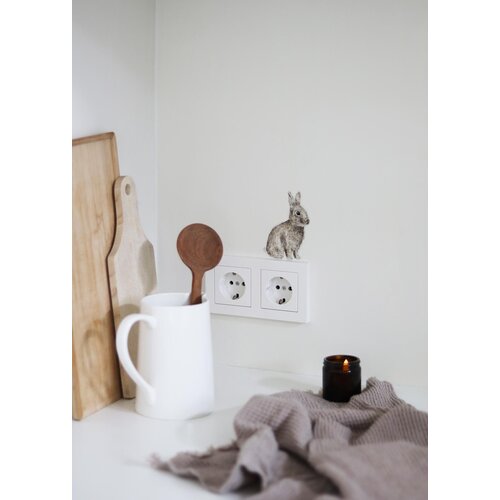 Inkylines Muursticker | Konijntje