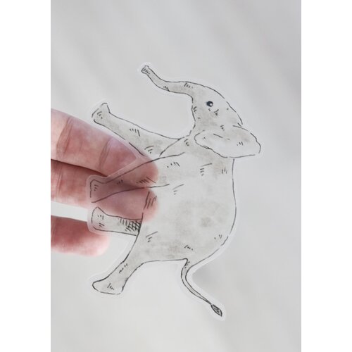 Inkylines Muursticker | Olifantje