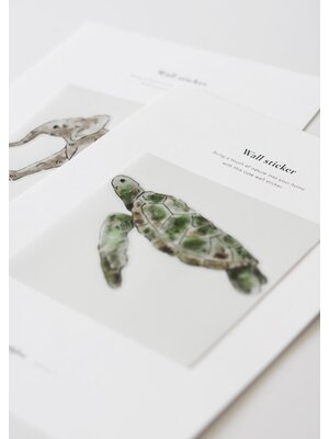 Inkylines Muursticker | Schildpad