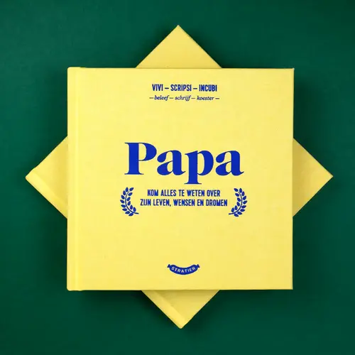 Uitgeverij Stratier Invulboekje door Papa Uitgeverij Stratier Invulboekje door Papa