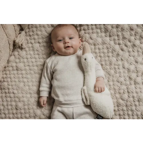 Flow Amsterdam Hartslagknuffel - Liva - Beige - Oplaadbaar - Gans