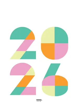 Engelpunt Jaarkalender 2026 -  formaat A3 (29,7 x 42 cm)  - Familie Planner