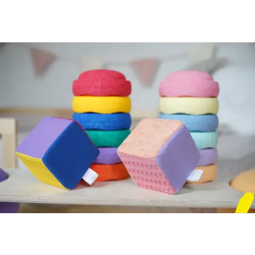 Pit & Play Dobbelstein | Pastel Kleuren Pit & Play Dobbelstein | Pastel Kleuren