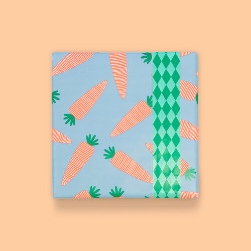 House of products Inpakpapier Sint Wortel Fluor Orange - Harlequin Green House of products Inpakpapier Sint Wortel Fluor Orange - Harlequin Green