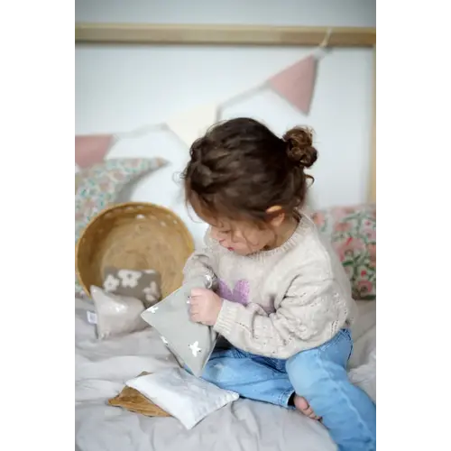 Pit & Play Pittenzakje - Wollig Beige Bloem