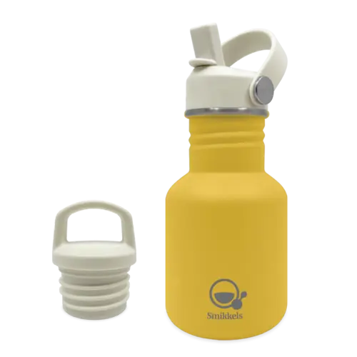 Smikkels RVS Drinkfles 350 ml - geel Smikkels RVS Drinkfles 350 ml - geel