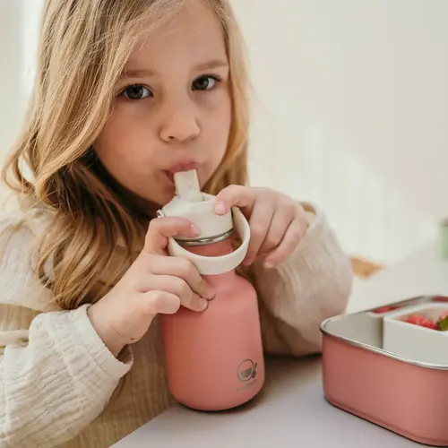 Smikkels RVS Drinkfles 350 ml - Drinkbeker - roze Smikkels RVS Drinkfles 350 ml - Drinkbeker - roze