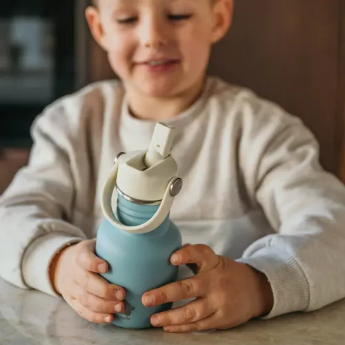 Smikkels RVS Drinkfles 350 ml - Drinkbeker - roze Smikkels RVS Drinkfles 350 ml - Drinkbeker - roze