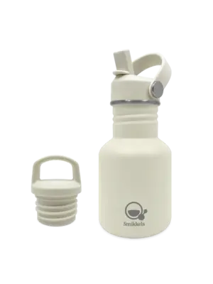 Smikkels RVS Drinkfles 350 ml - zacht wit