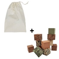 Foamblokken groen + bewaarzak