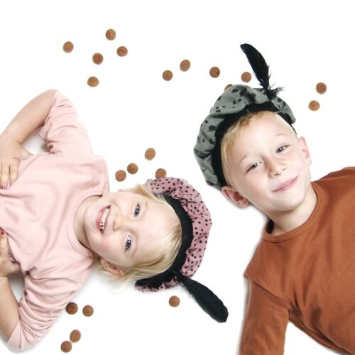 vanPauline Pietenmuts Ecru Dots vanPauline Pietenmuts Ecru Dots