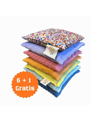 Pit & Play Pittenzakjes | Pastel Kleuren Pit & Play Pittenzakjes | Pastel Kleuren