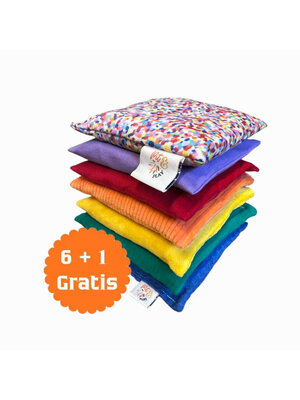 Pit & Play Pittenzakjes | Regenboog Kleuren Pit & Play Pittenzakjes | Regenboog Kleuren