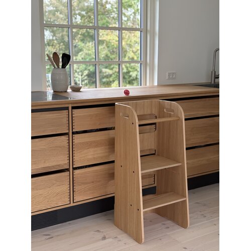 Curve Lab Leertoren | Keukenhulp | Learning Tower - Eiken Curve Lab Leertoren | Keukenhulp | Learning Tower - Eiken