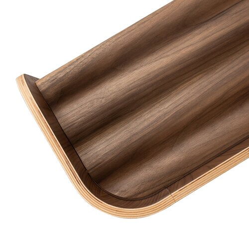 Curve Lab Curvy Boekenkast Small - Walnoot Curve Lab Curvy Boekenkast Small - Walnoot