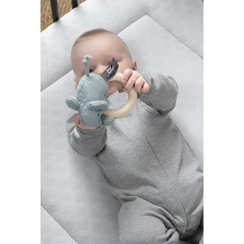 Baby's Only Houten Rammelaar Olifant Stone Green Baby's Only Houten Rammelaar Olifant Stone Green