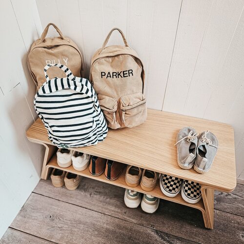 Curve Lab Tokyo Bench Kids - Kinderbank - Walnoot Curve Lab Tokyo Bench Kids - Kinderbank - Walnoot