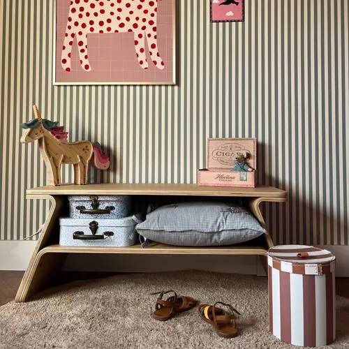 Curve Lab Tokyo Bench Kids - Kinderbank - Walnoot Curve Lab Tokyo Bench Kids - Kinderbank - Walnoot