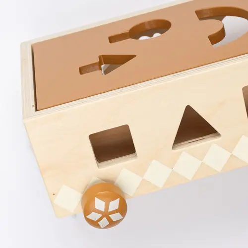 Fabelab Vormenstoof - Trekauto - Hout