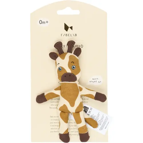 Fabelab Pocket Friend - Knuffel - Giraf