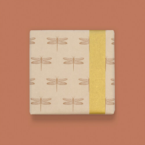 House of products Inpakpapier - Libel - Beige / Goud