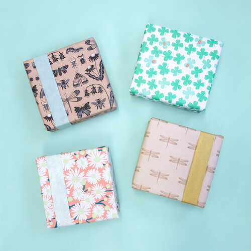 House of products Inpakpapier - Libel - Beige / Goud