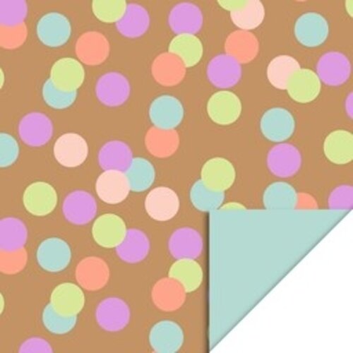 House of products Inpakpapier - Grote Confetti - Camel / Pistache