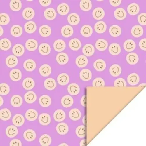 House of products Inpakpapier - Smiley Roze en Oranje