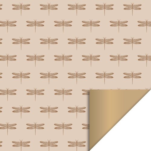 House of products Inpakpapier - Libel - Beige / Goud