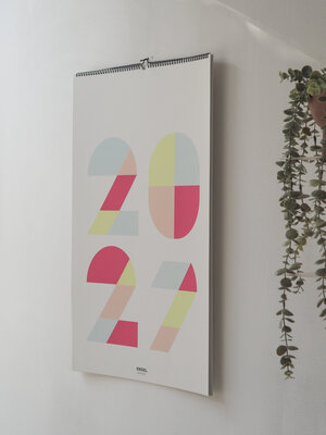 Engelpunt Jaarkalender 2027 -  formaat A3 (29,7 x 42 cm)  - Familie Planner