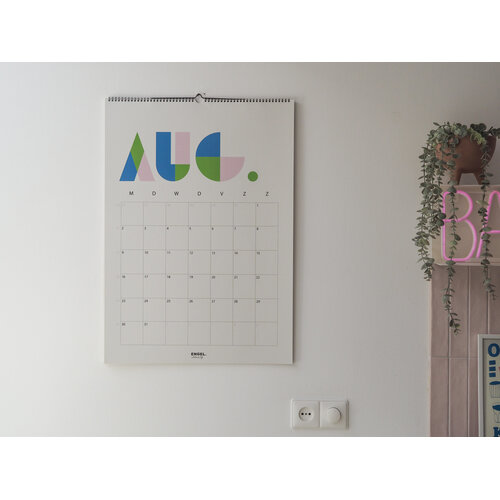 Engelpunt Jaarkalender 2027 - formaat B2 (50 x 70 cm)  - Familie Planner