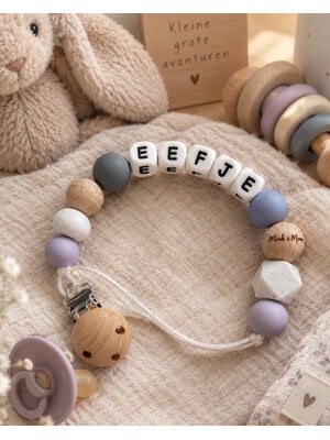 Mink & Moon Speenkoord met Naam Mink & Moon Speenkoord met Naam