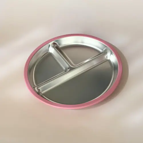 Mimimeal RVS Kinderservies Set | Roze Mimimeal RVS Kinderservies Set | Roze