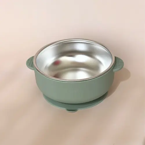 Mimimeal RVS Kinderservies set | Groen Mimimeal RVS Kinderservies set | Groen