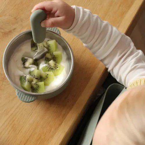Mimimeal RVS Kinderservies set | Groen Mimimeal RVS Kinderservies set | Groen