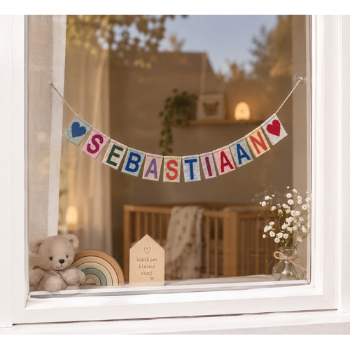 Linedyr Naamslinger met Gebreide Letters