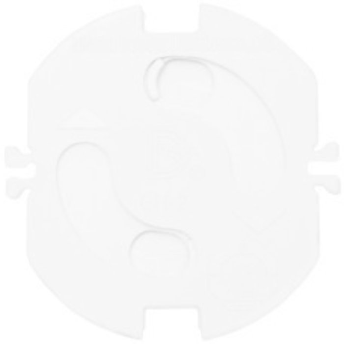 Kinderbeveiliging wandcontactdoos inzetplaatjes wit