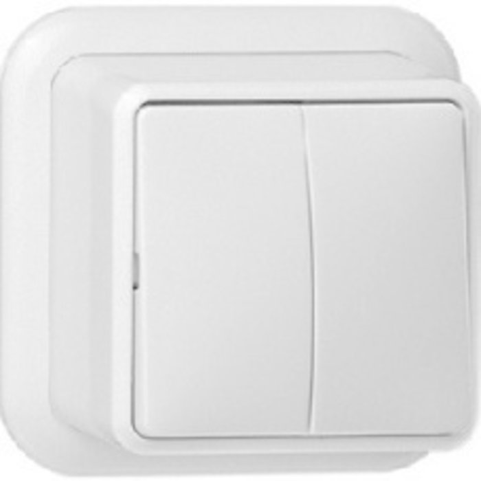 Gira Gira Opbouw serieschakelaar Zuiver wit (hagelwit) 010511