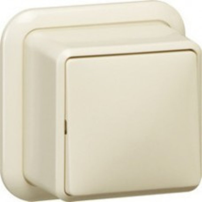 Gira Gira Opbouw wisselschakelaar Wit (creme) 10610